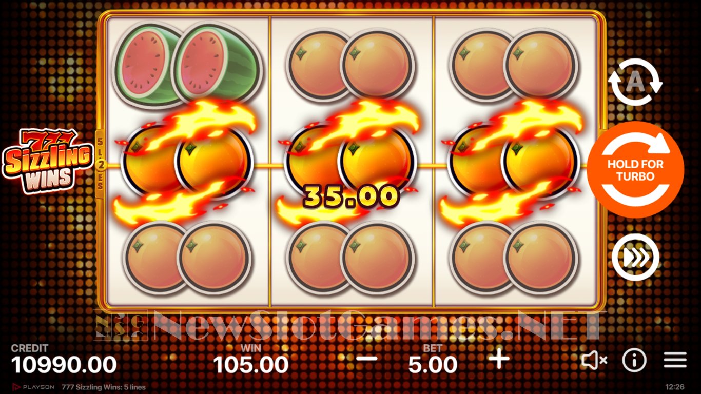 777 Sizzling Wins 5 lines Slot Slot Image in Demo - pic. 3