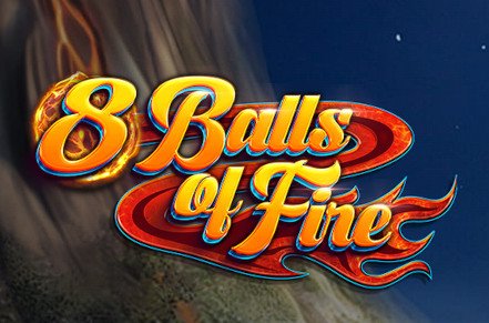 8 Balls of Fire Slot Logo