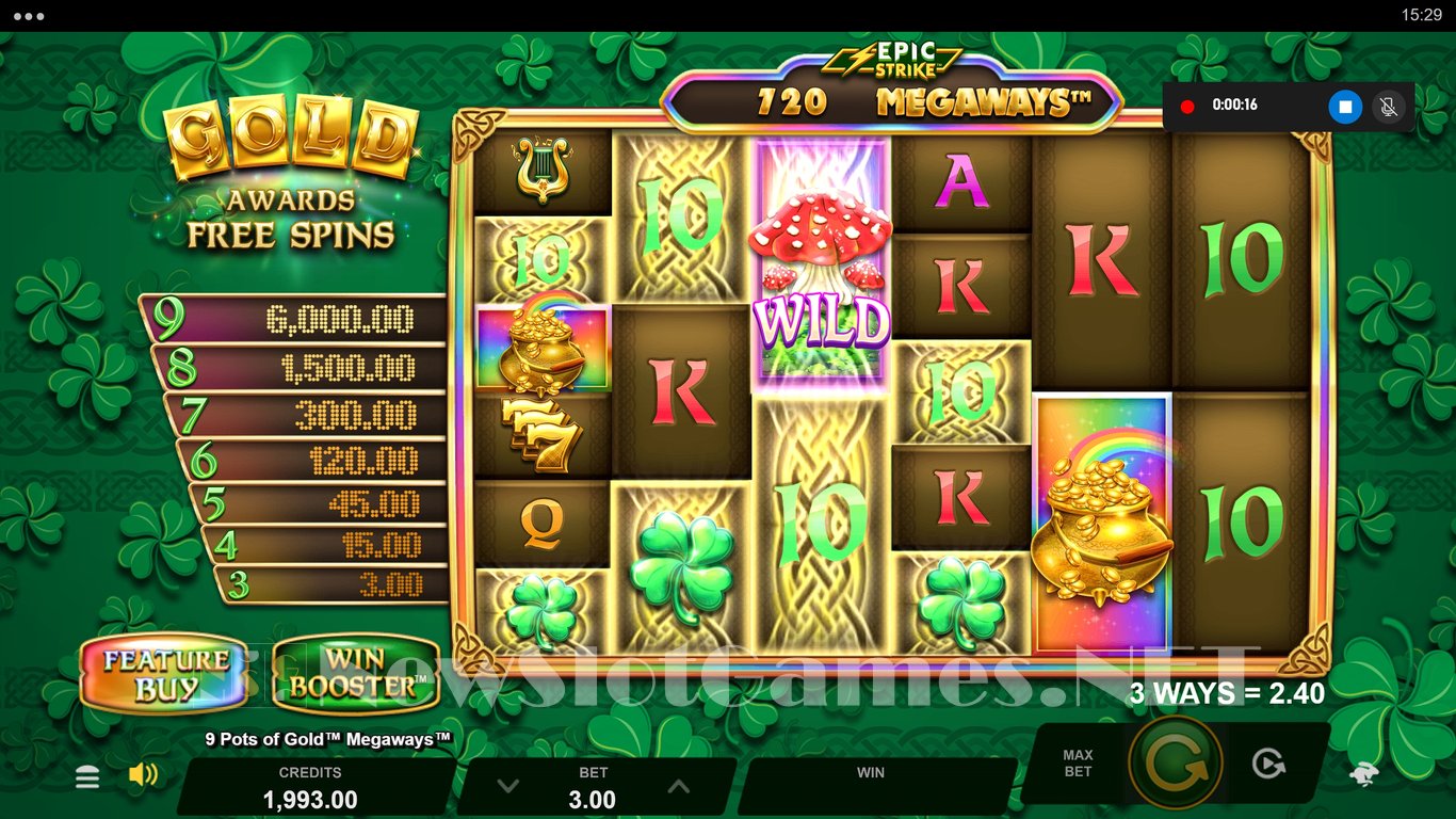 9 Pots of Gold Megaways Slot Slot Image in Demo - pic. 2