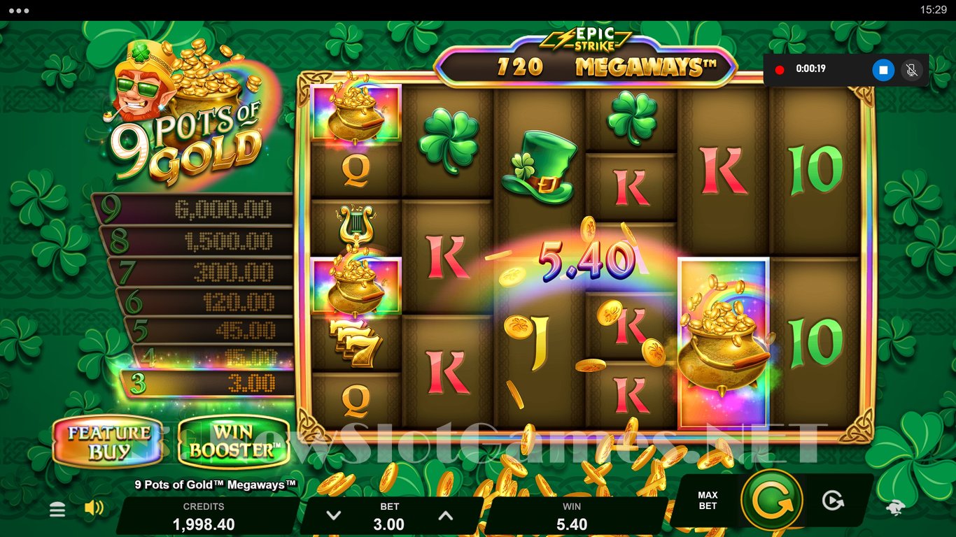 9 Pots of Gold Megaways Slot Slot Image in Demo - pic. 3