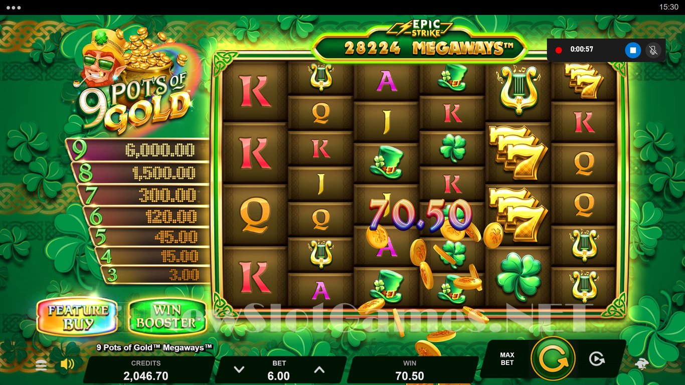 9 Pots of Gold Megaways Slot Slot Image in Demo - pic. 5
