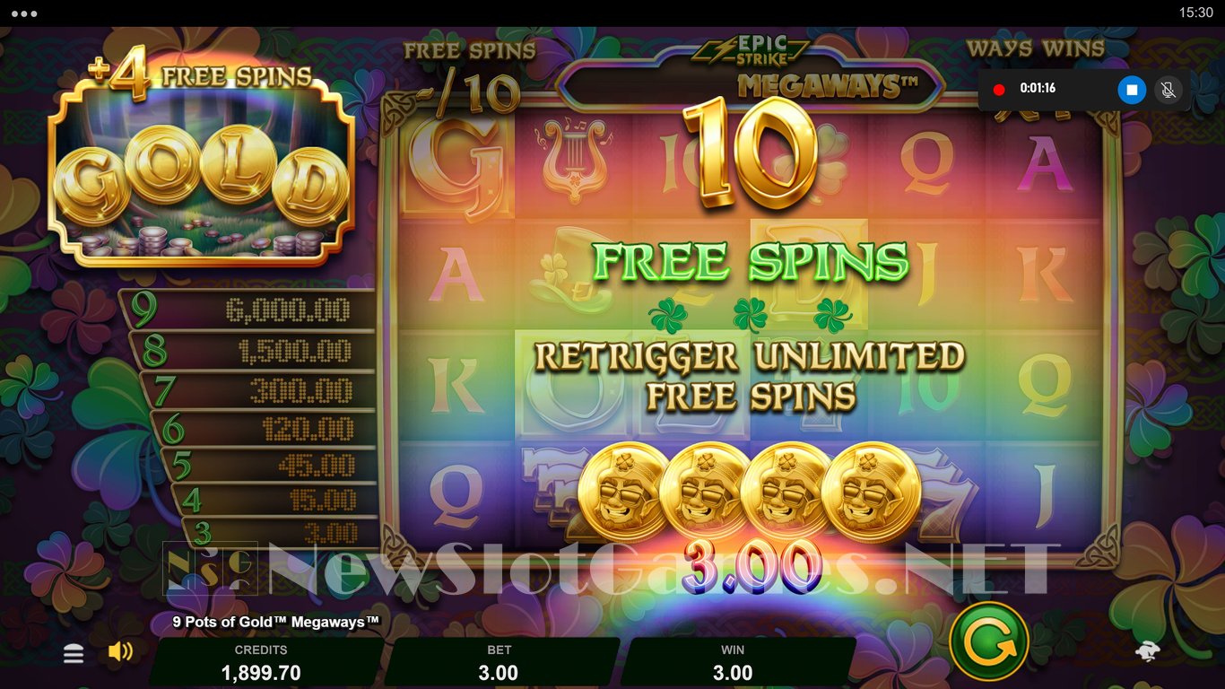 9 Pots of Gold Megaways Slot Slot Image in Demo - pic. 7