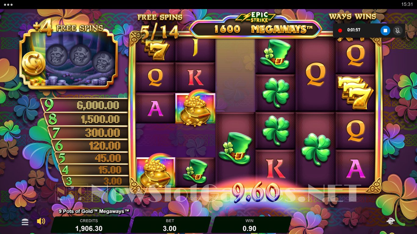 9 Pots of Gold Megaways Slot Slot Image in Demo - pic. 9