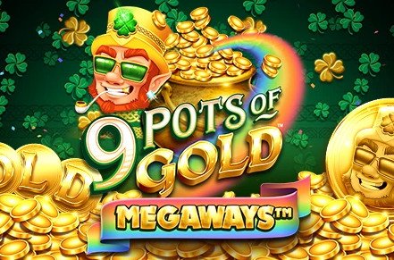 9 Pots of Gold Megaways Slot Logo