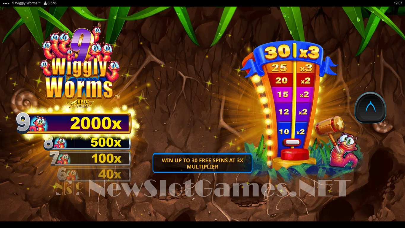 9 Wiggly Worms Slot Demo Image