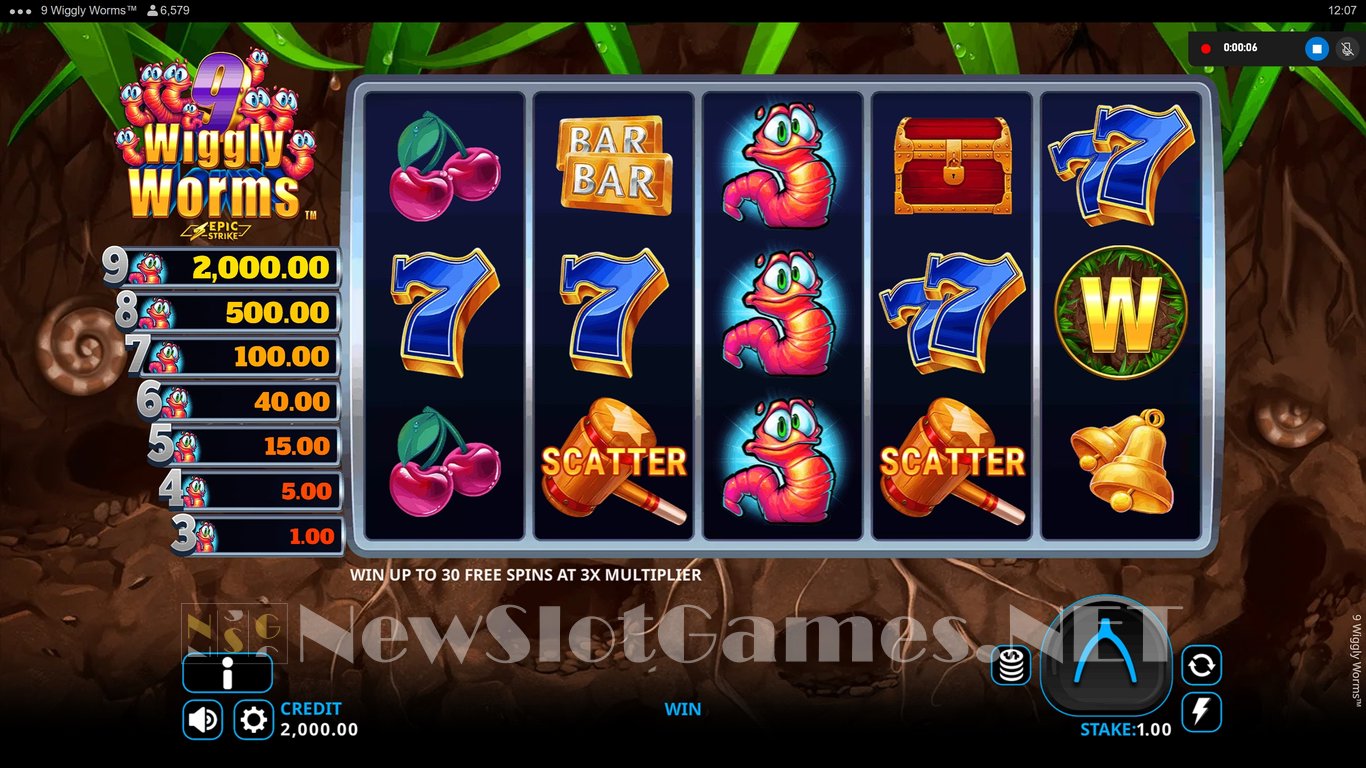 9 Wiggly Worms Slot Slot Image in Demo - pic. 2