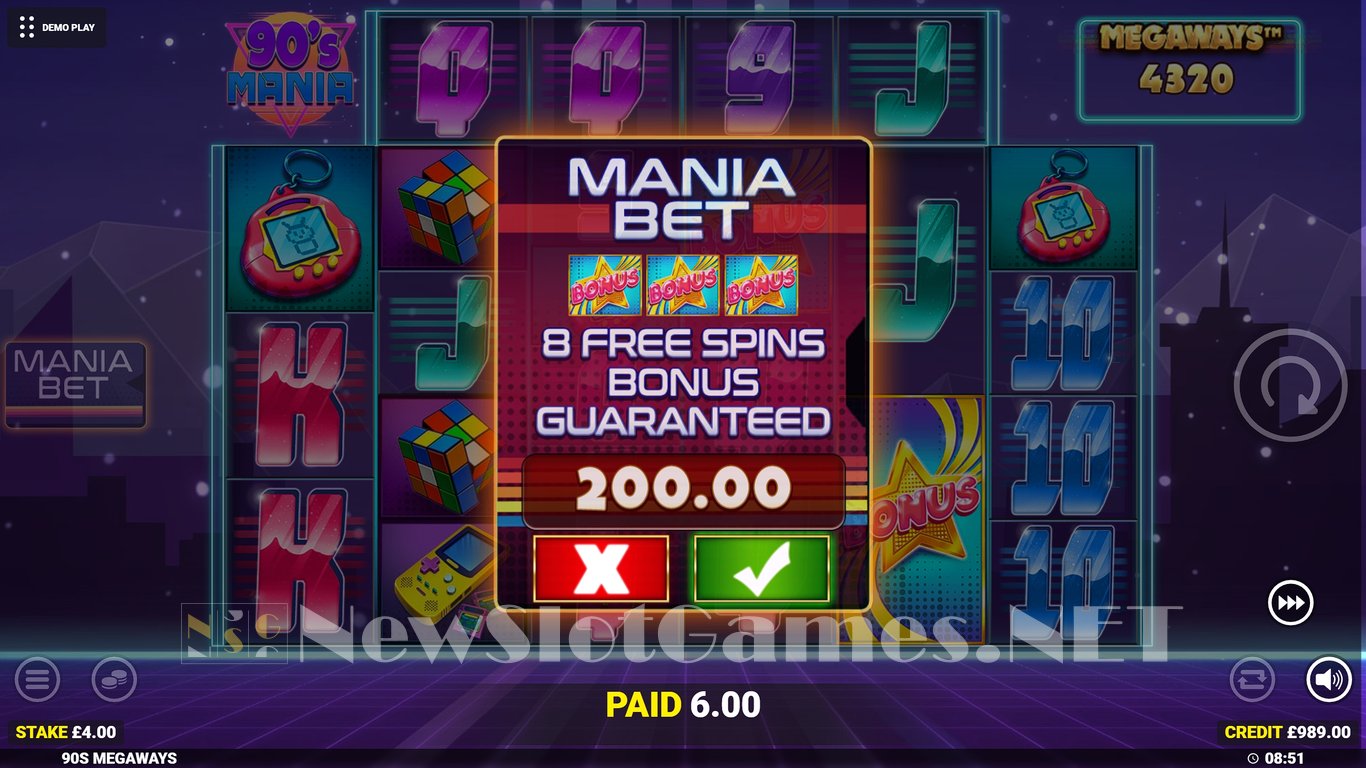90s Mania Megaways Slot Slot Image in Demo - pic. 6