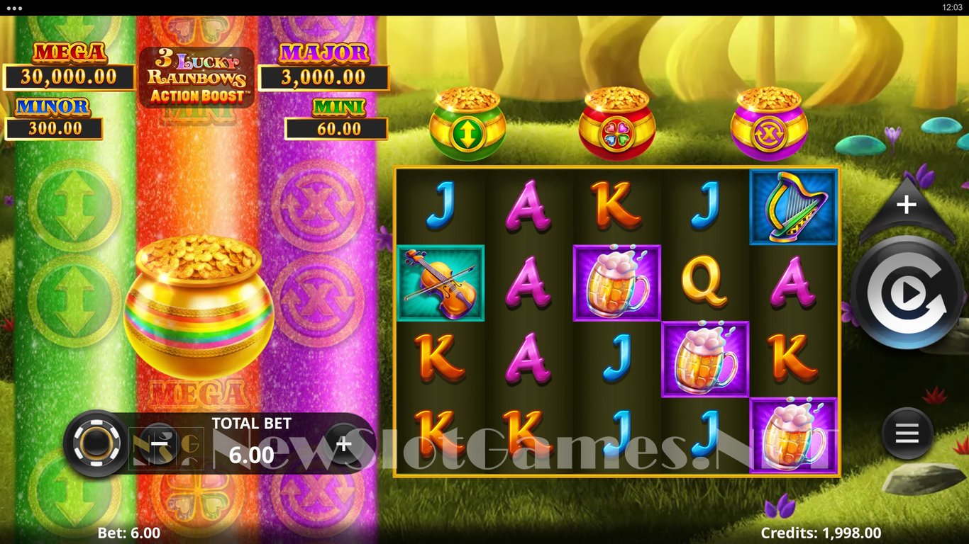 3 Lucky Rainbows Action Boost Slot Slot Image in Demo - pic. 2