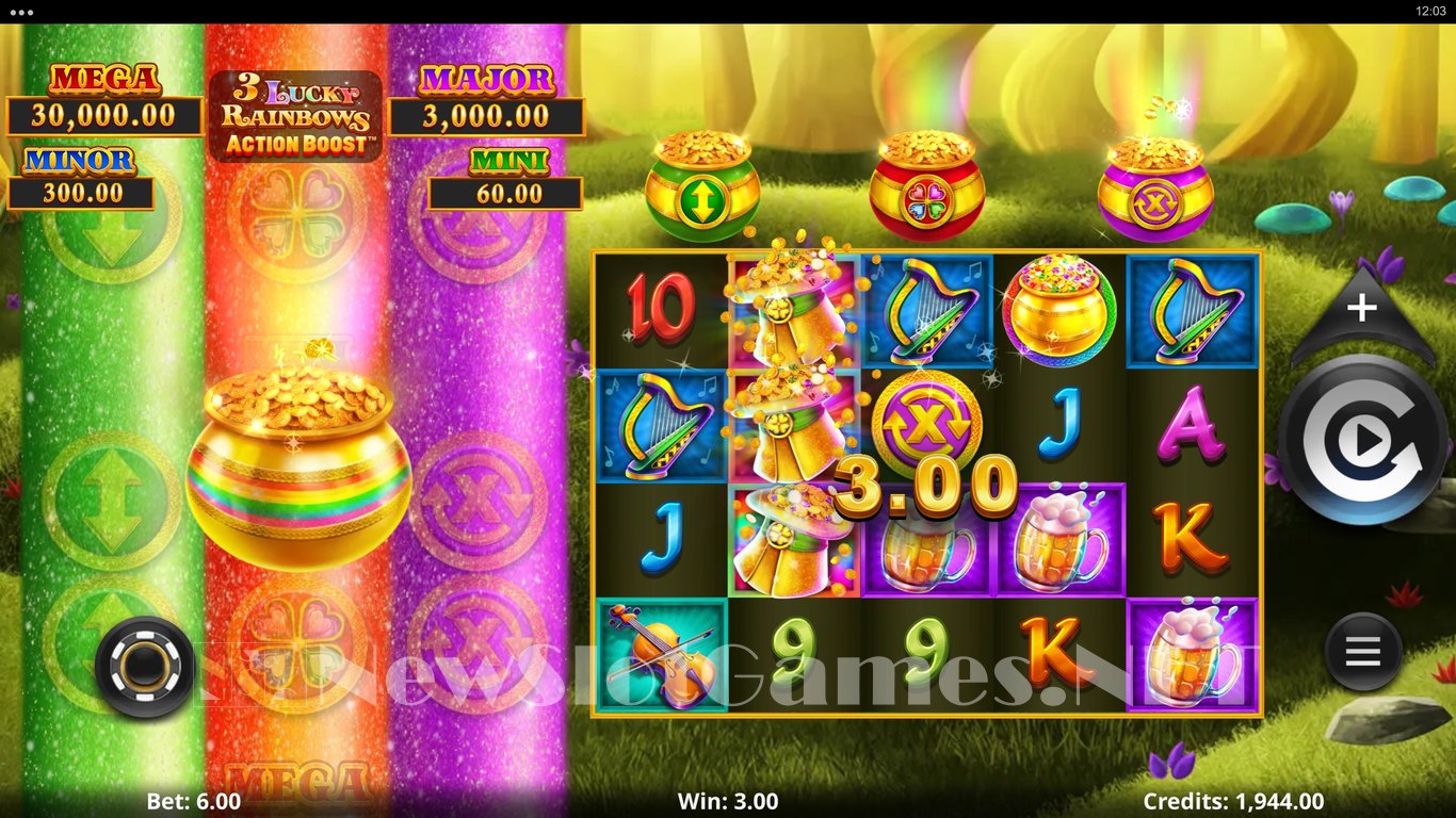 3 Lucky Rainbows Action Boost Slot Slot Image in Demo - pic. 6
