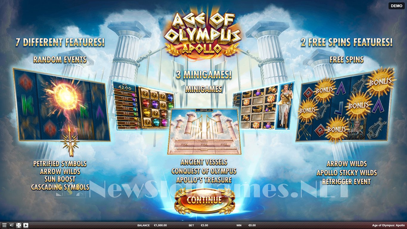 Age of Olympus Apollo Slot Demo Image