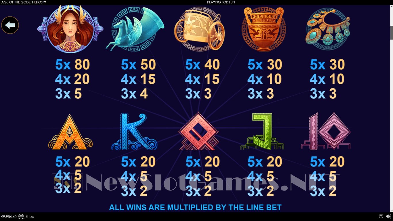 Age of the Gods Helios Slot Slot Image in Demo - pic. 12
