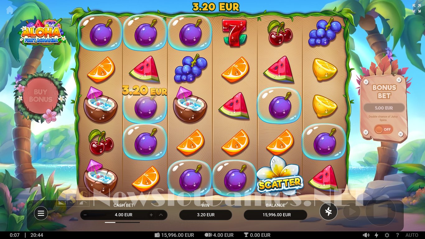 Aloha Fruit Bonanza Slot Slot Image in Demo - pic. 2