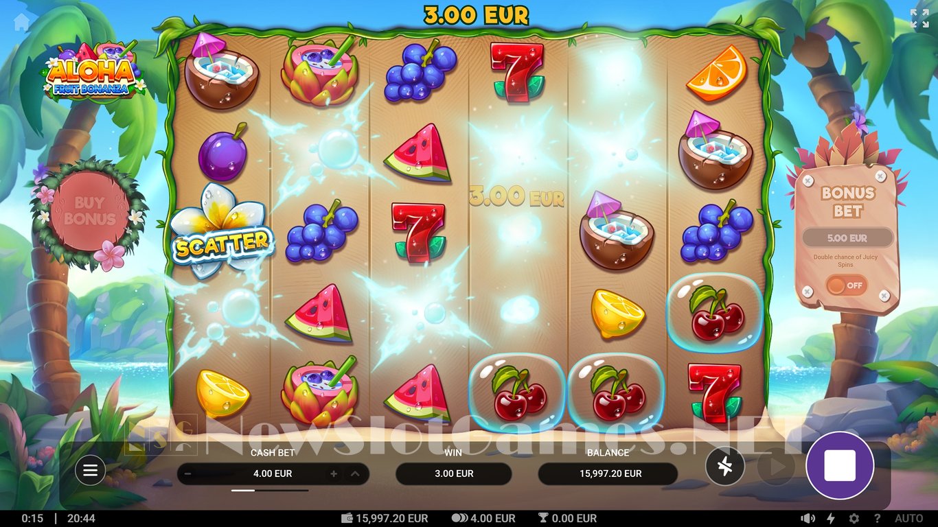 Aloha Fruit Bonanza Slot Slot Image in Demo - pic. 3