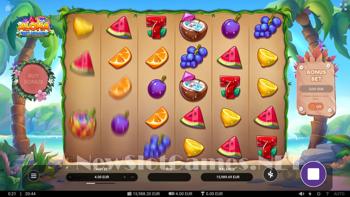 Aloha Fruit Bonanza Slot Slot Image in Demo - pic. 4