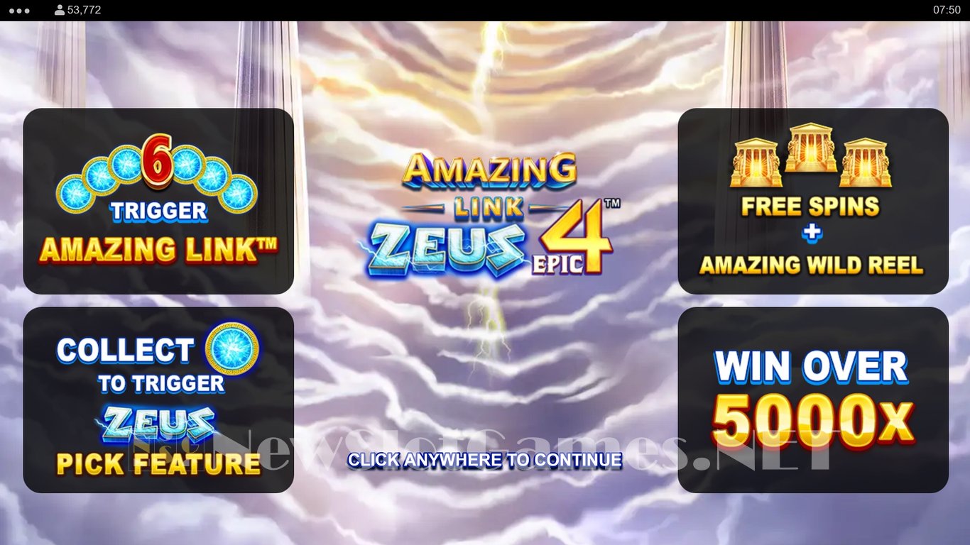 Amazing Link Zeus Epic 4 Slot Demo Image