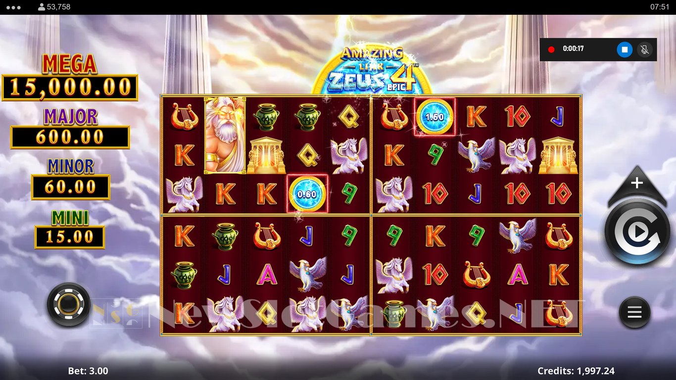 Amazing Link Zeus Epic 4 Slot Slot Image in Demo - pic. 4