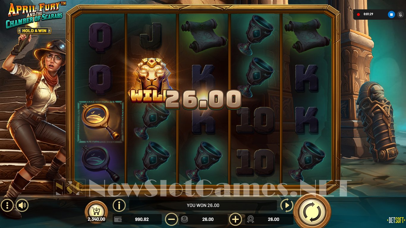 April Fury and the Chamber of Scarabs Slot Slot Image in Demo - pic. 10