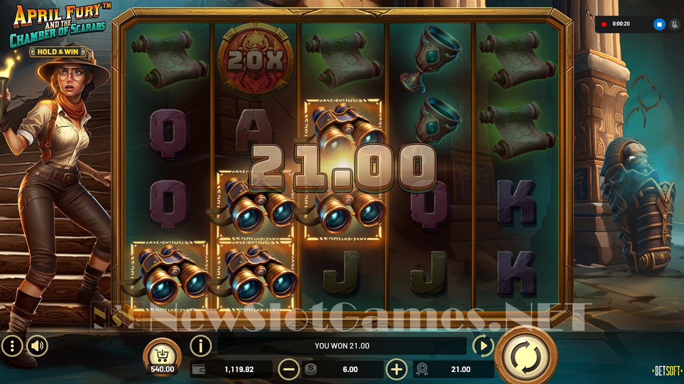 April Fury and the Chamber of Scarabs Slot Slot Image in Demo - pic. 4