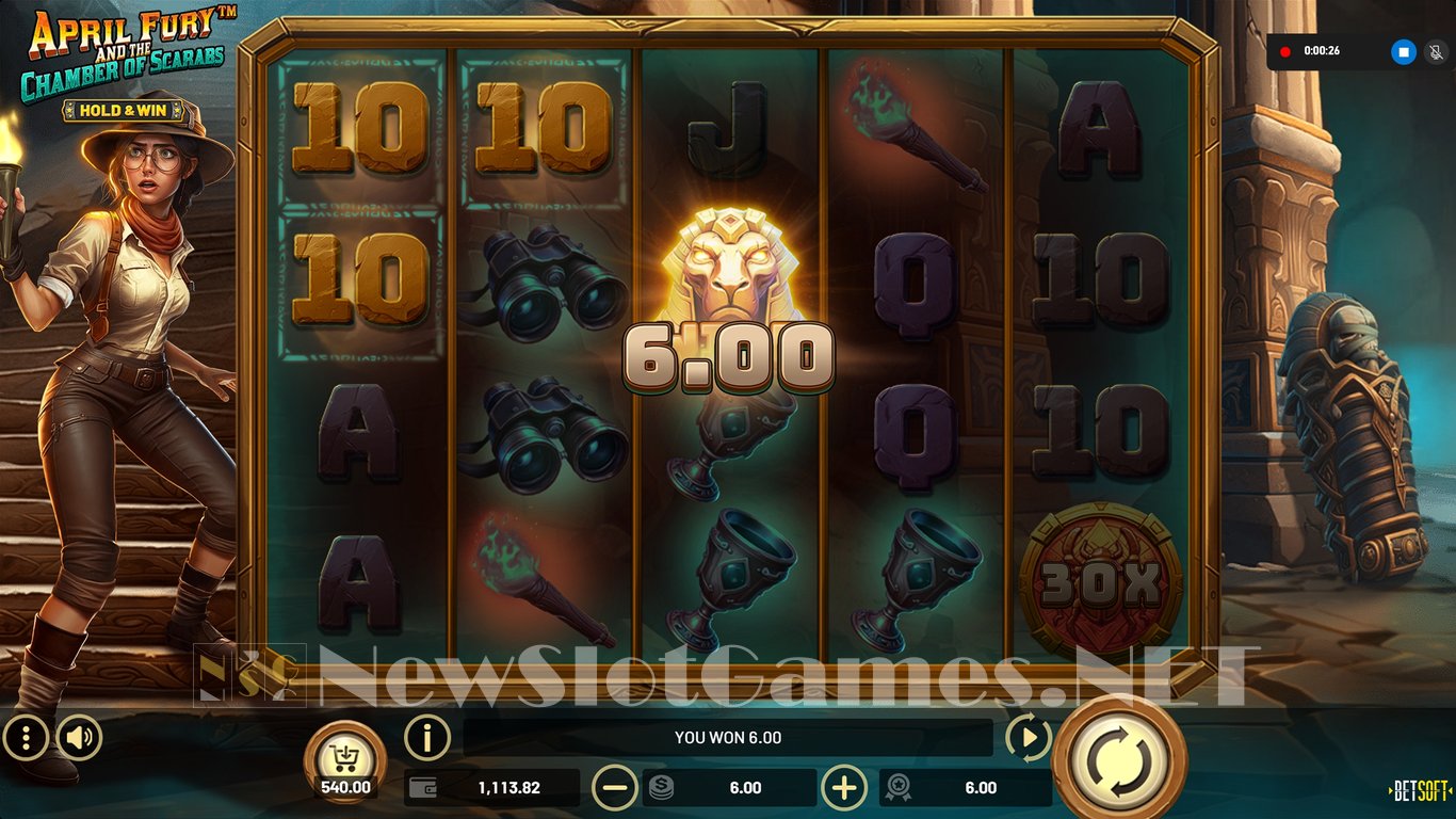 April Fury and the Chamber of Scarabs Slot Slot Image in Demo - pic. 5