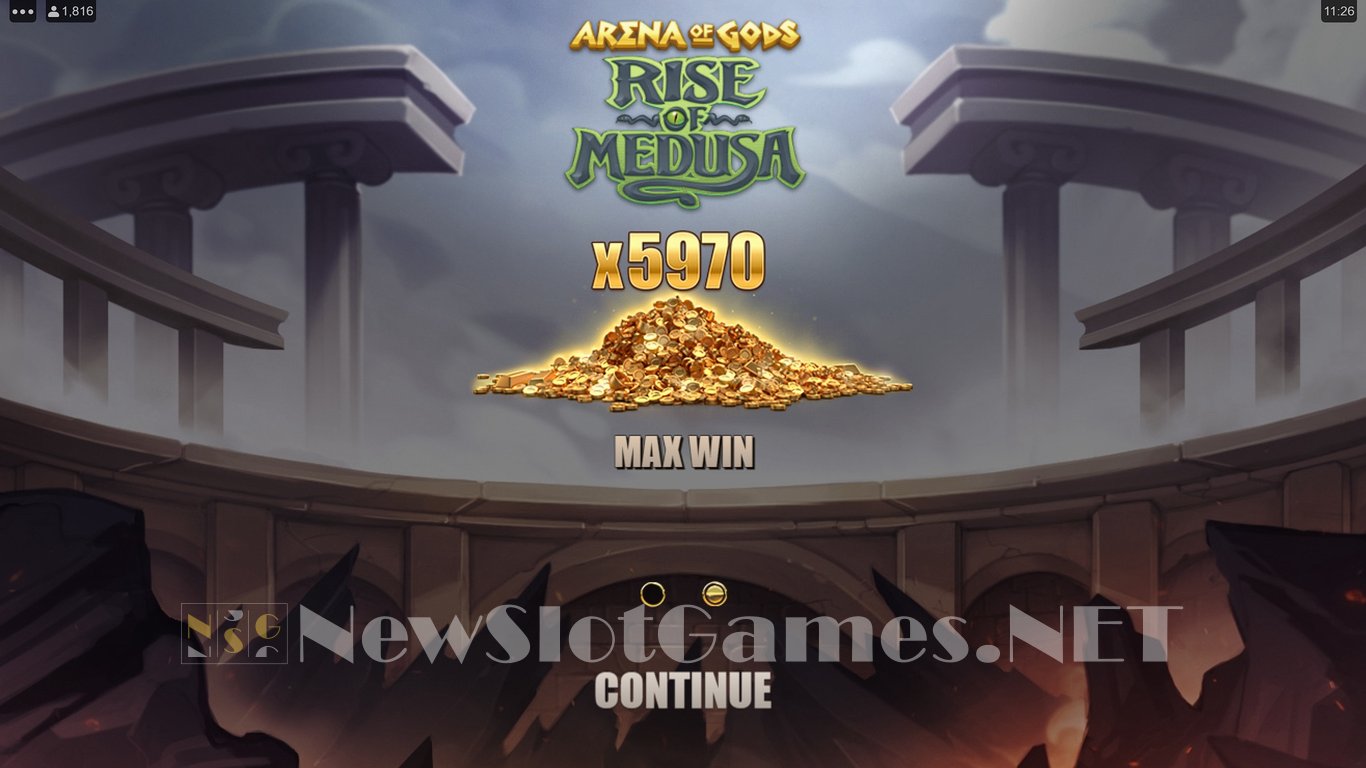 Arena of Gods Rise of Medusa Slot Demo Image