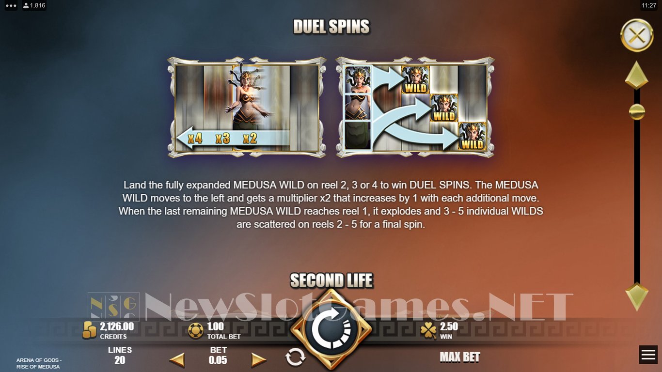 Arena of Gods Rise of Medusa Slot Slot Image in Demo - pic. 7