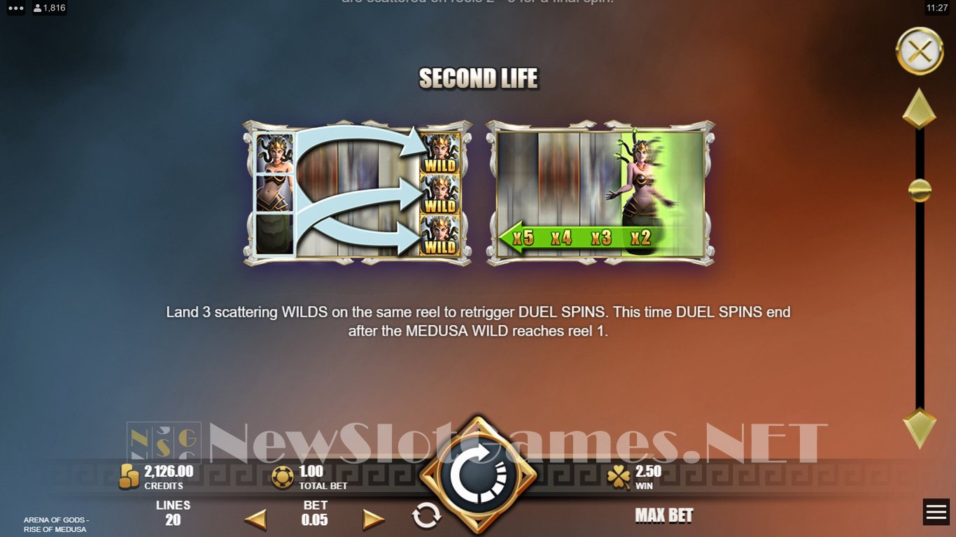 Arena of Gods Rise of Medusa Slot Slot Image in Demo - pic. 8