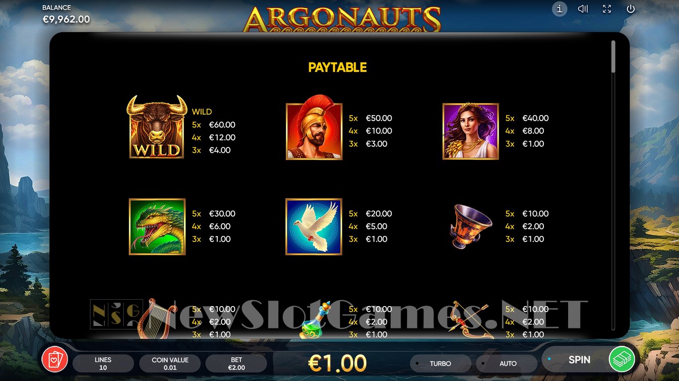 Argonauts Slot Slot Image in Demo - pic. 6