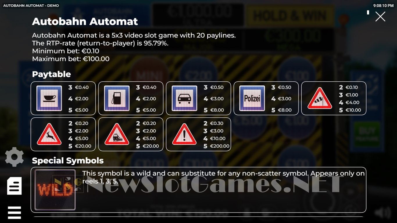 Autobahn Automat Slot Slot Image in Demo - pic. 14