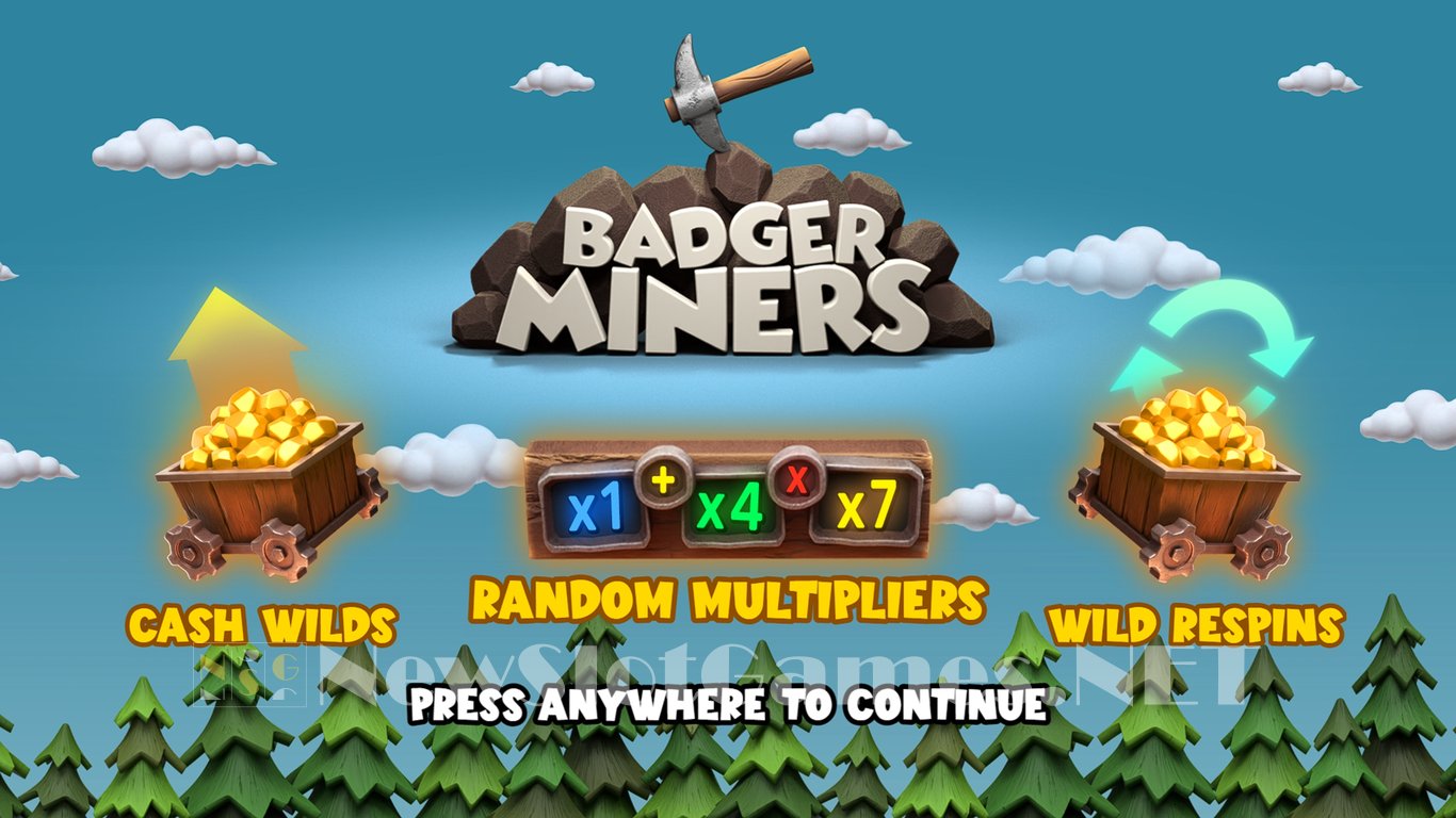 Badger Miners Slot Demo Image