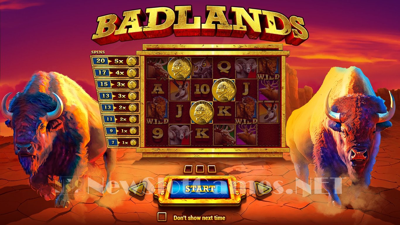 Badlands Slot Demo Image