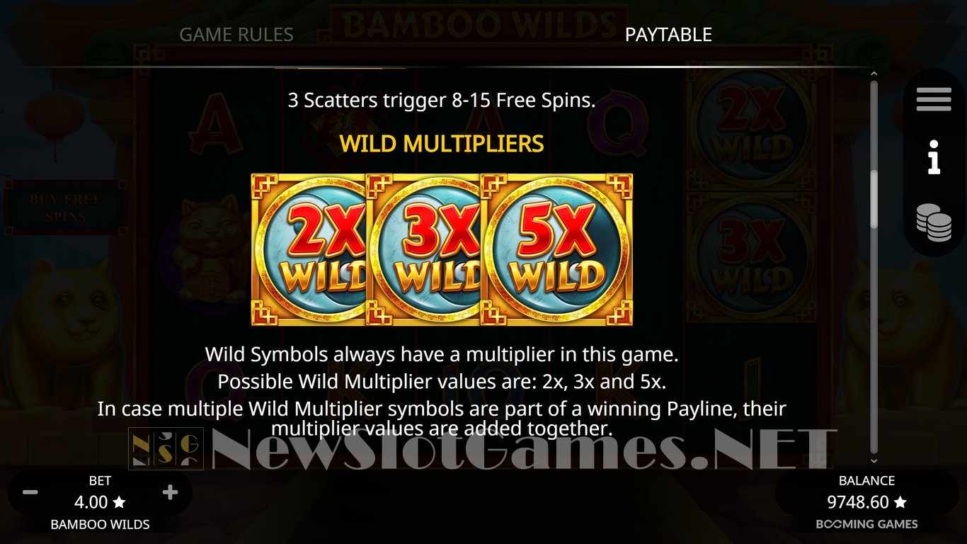 Bamboo Wilds Slot Slot Image in Demo - pic. 18