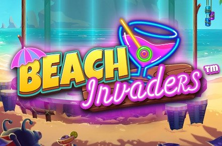 Beach Invaders Slot Logo