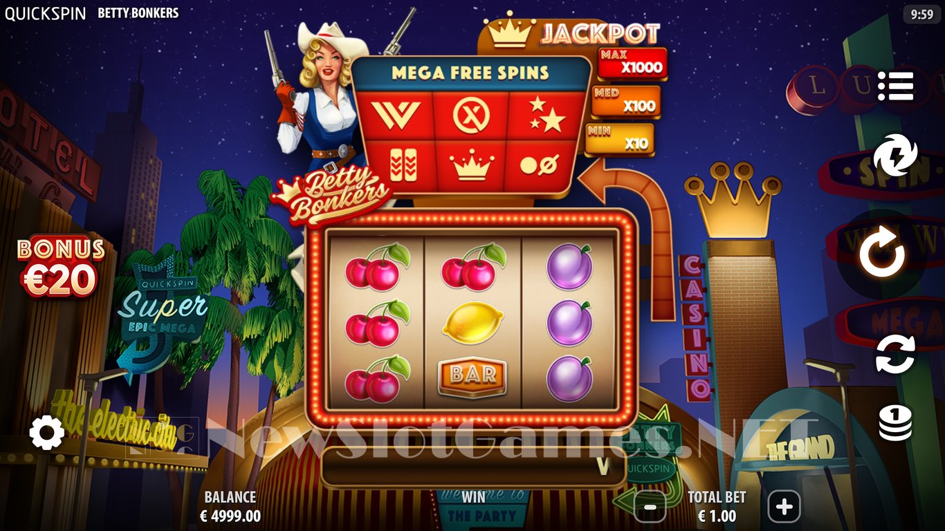 Betty Bonkers Slot Demo Image