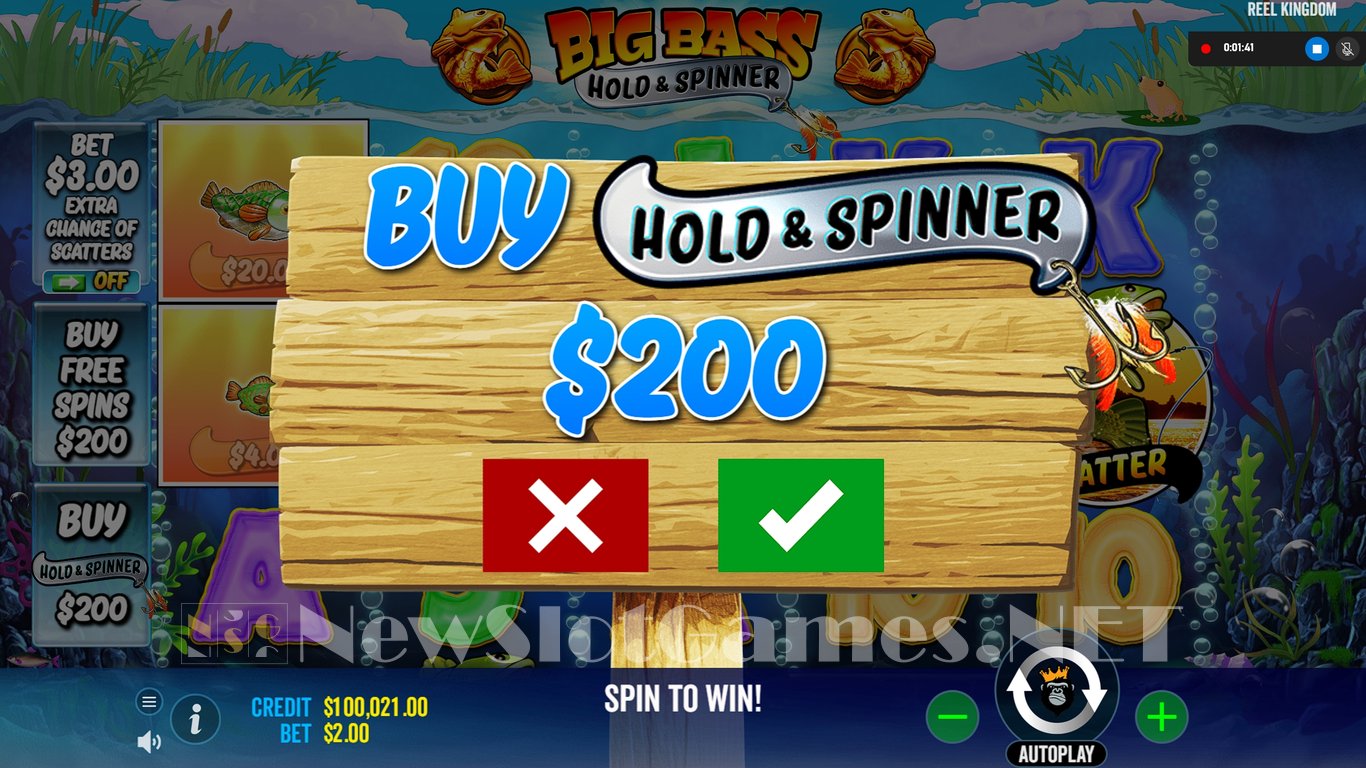 Big Bass Hold & Spinner Megaways Slot Slot Image in Demo - pic. 12