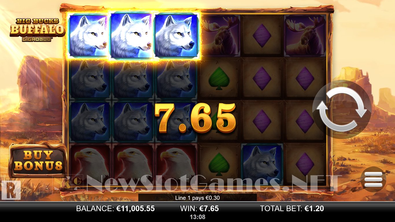 Big Bucks Buffalo GigaBlox Slot Slot Image in Demo - pic. 3