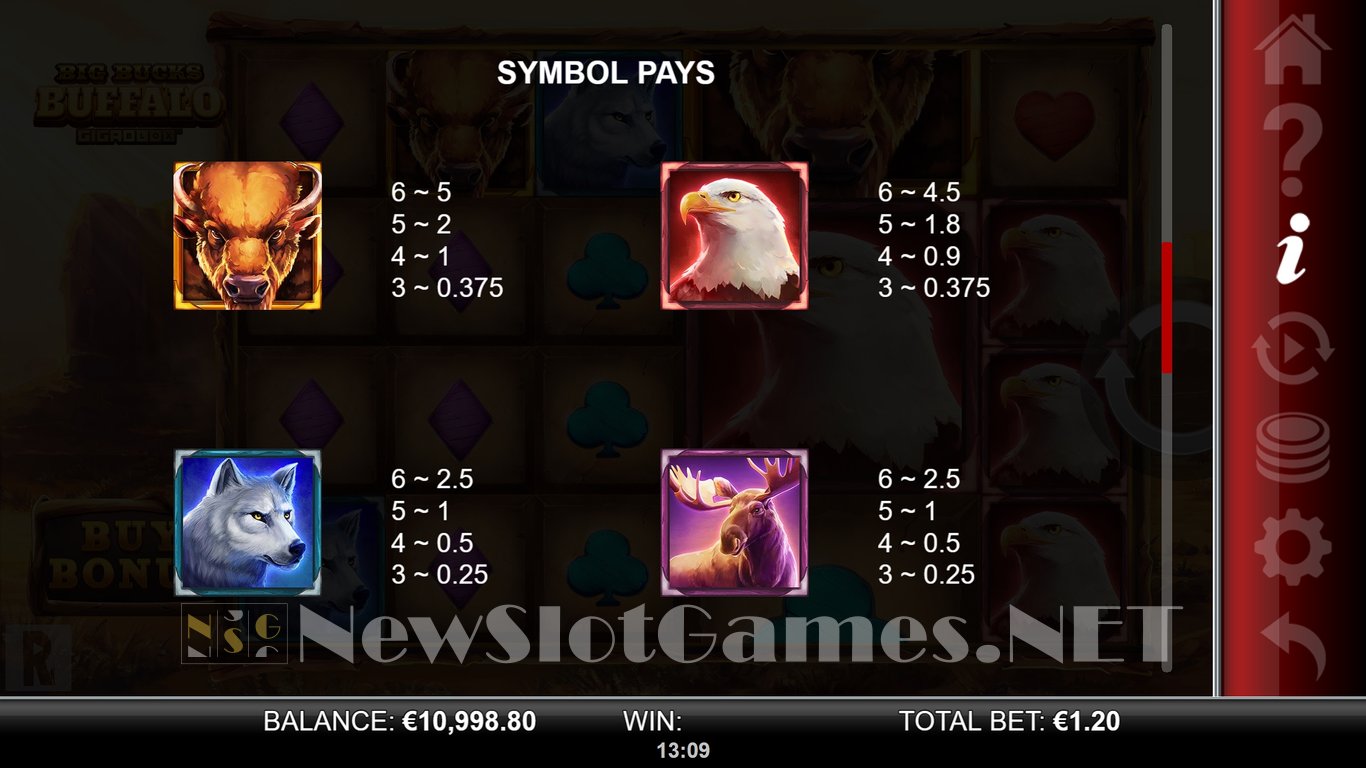 Big Bucks Buffalo GigaBlox Slot Slot Image in Demo - pic. 6