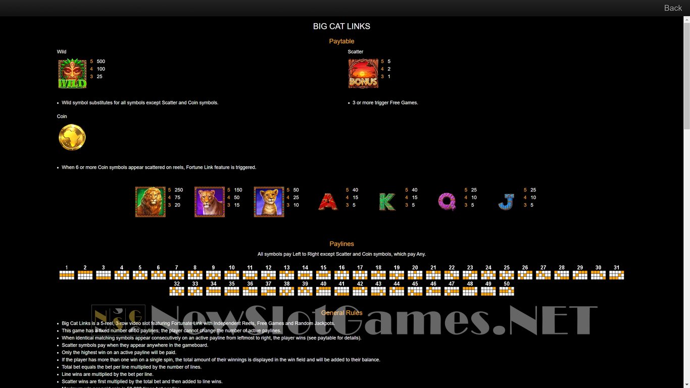 Big Cat Links Slot Slot Image in Demo - pic. 7