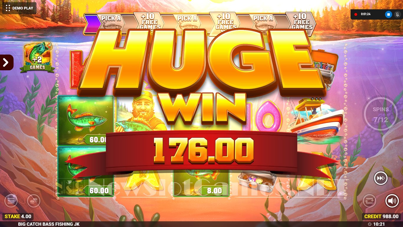Big Catch Bass Fishing Jackpot King Slot Slot Image in Demo - pic. 10