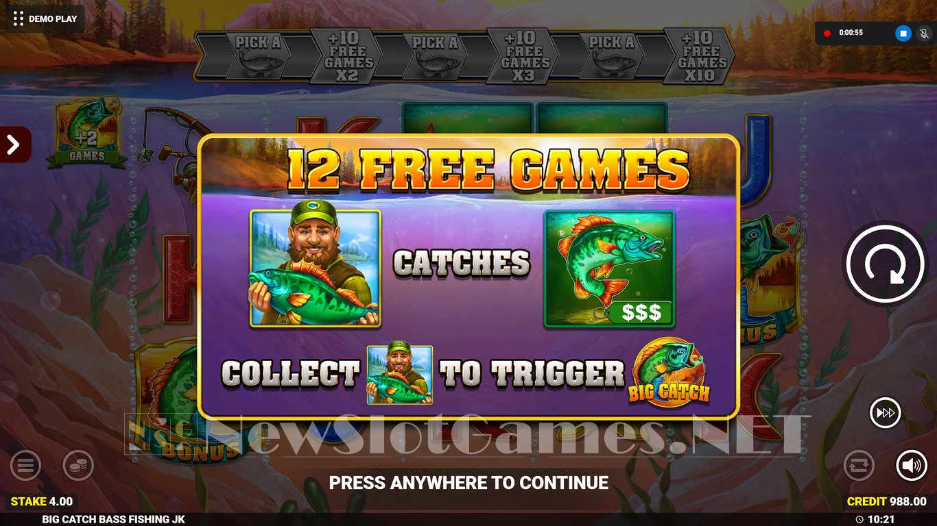 Big Catch Bass Fishing Jackpot King Slot Slot Image in Demo - pic. 7