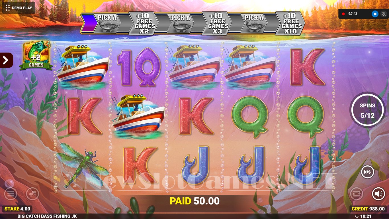 Big Catch Bass Fishing Jackpot King Slot Slot Image in Demo - pic. 9