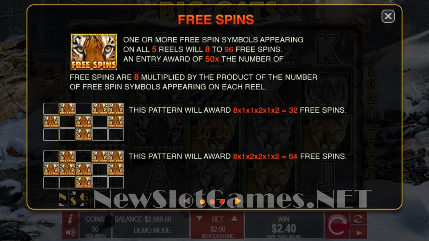 Big Cats Slot Slot Image in Demo - pic. 4