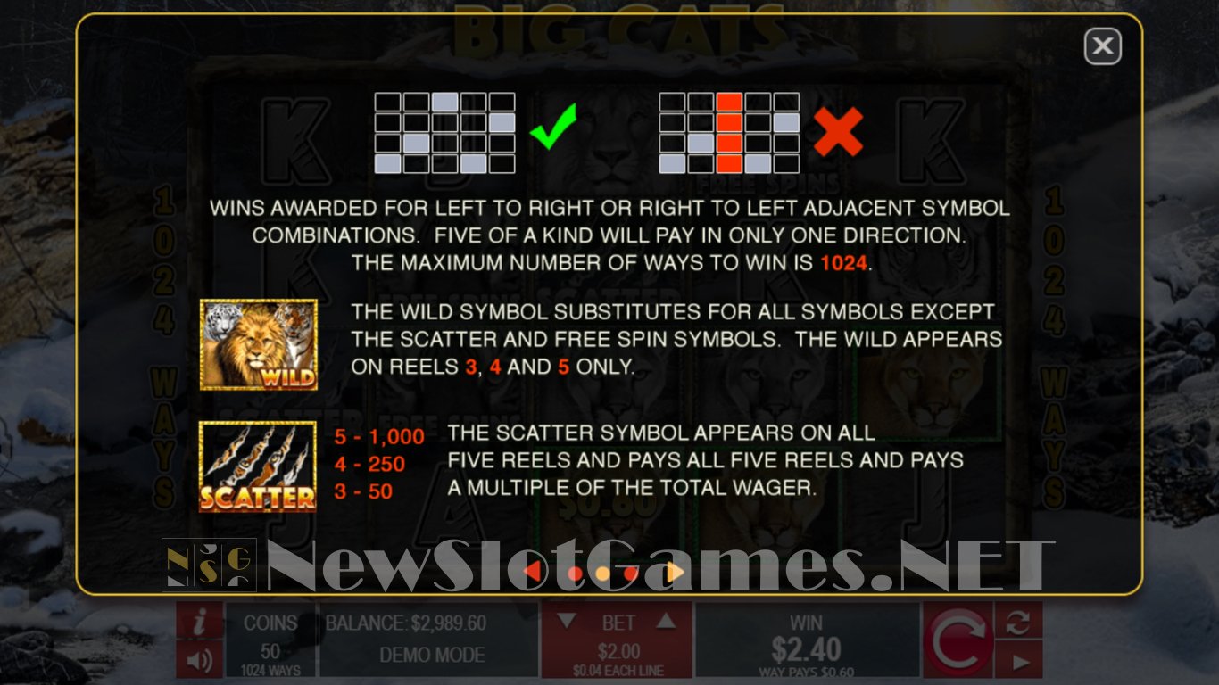 Big Cats Slot Slot Image in Demo - pic. 5