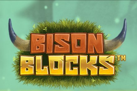 Bison Blocks Slot Logo