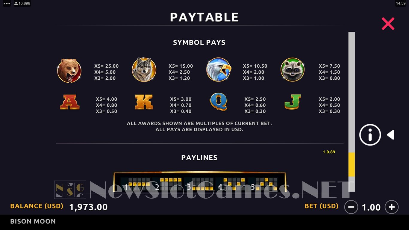 Bison Moon Slot Slot Image in Demo - pic. 3