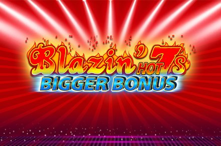 Blazin Hot 7s Bigger Bonus Slot Logo