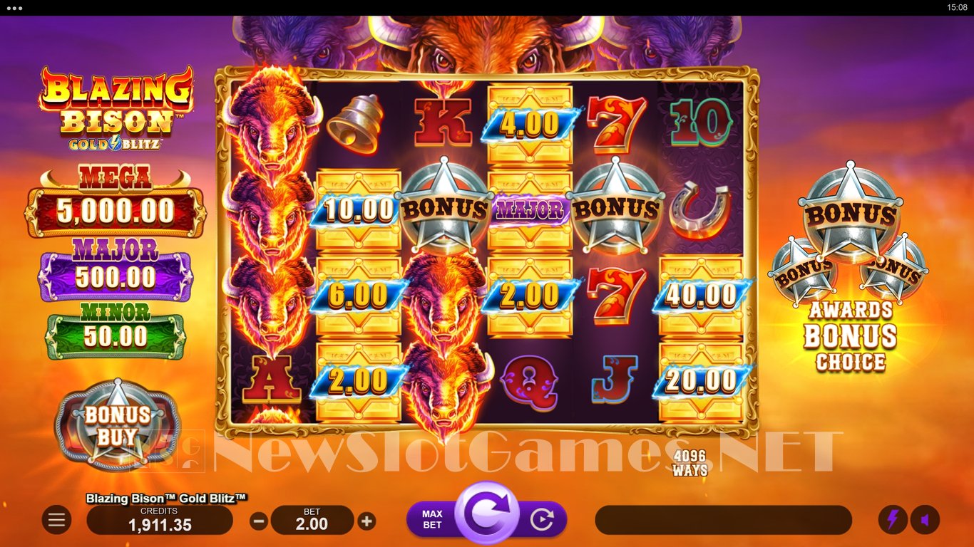 Blazing Bison Gold Blitz Slot Demo Image