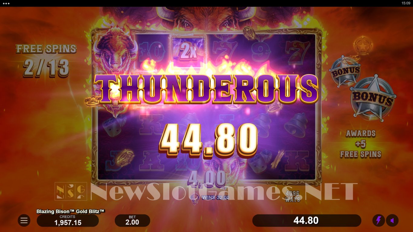 Blazing Bison Gold Blitz Slot Slot Image in Demo - pic. 9