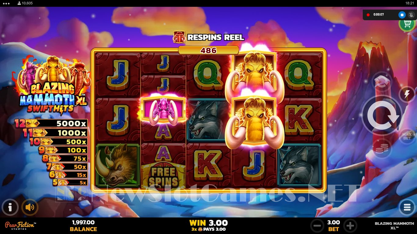 Blazing Mammoth XL Slot Slot Image in Demo - pic. 2