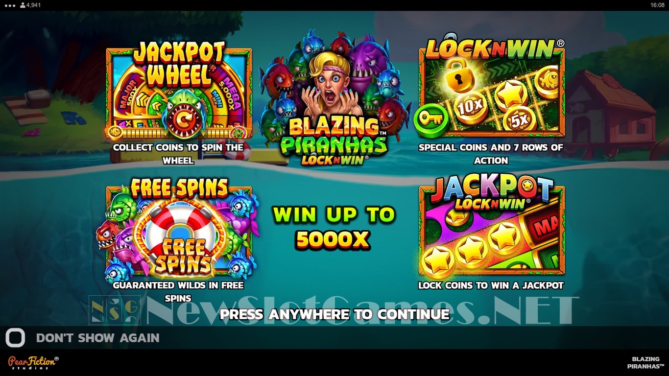 Blazing Piranhas Slot Demo Image
