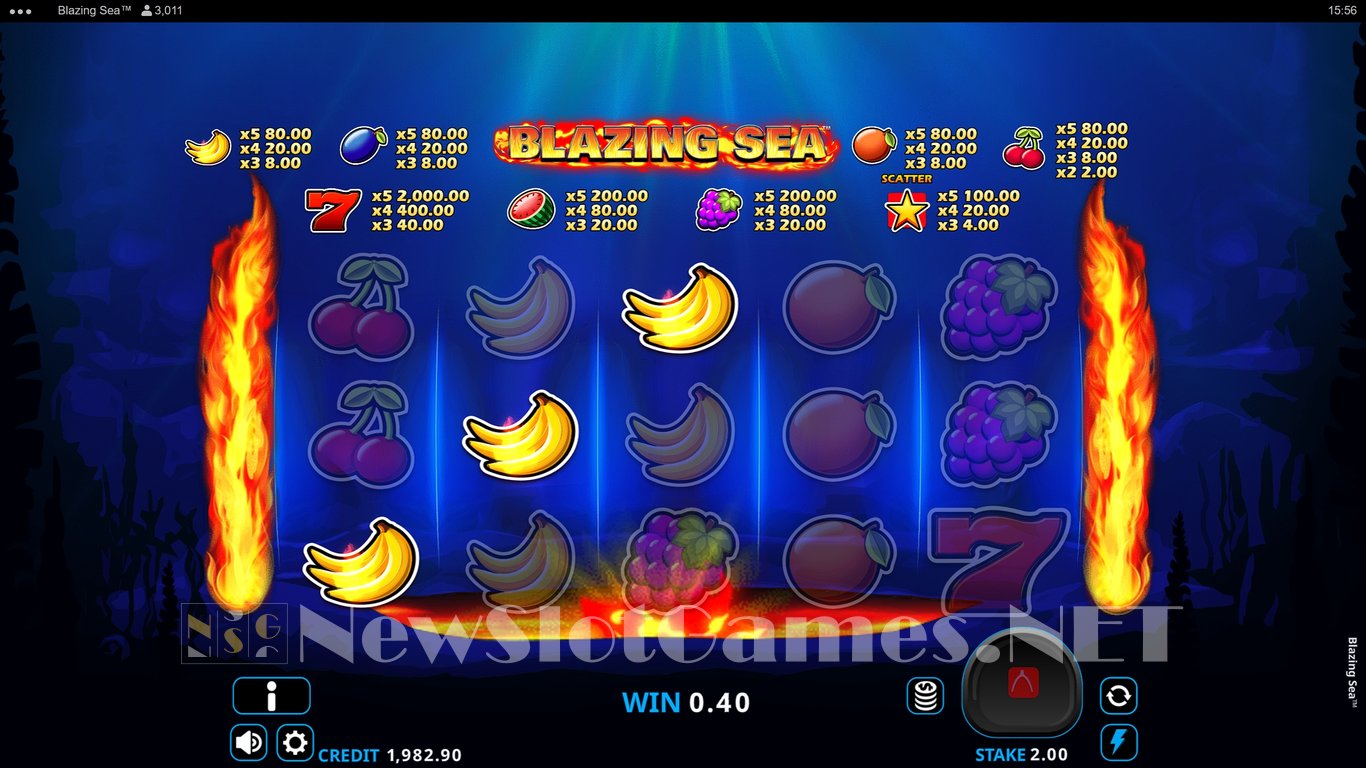 Blazing Sea 5 Slot Demo Image
